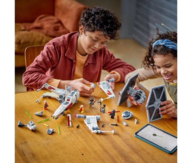 Lego star wars hibrid tie fighter si x-wing 75393