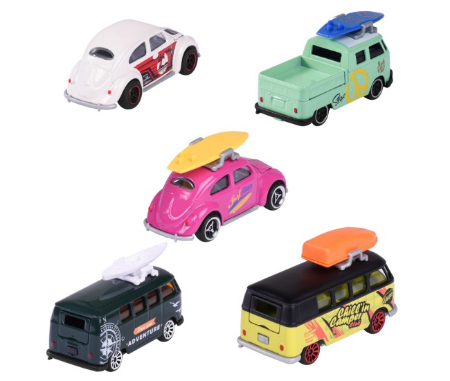Majorette set 5 masinute din metal volkswagen 7.5cm Majorette set 5 masinute din metal volkswagen 7.5cm