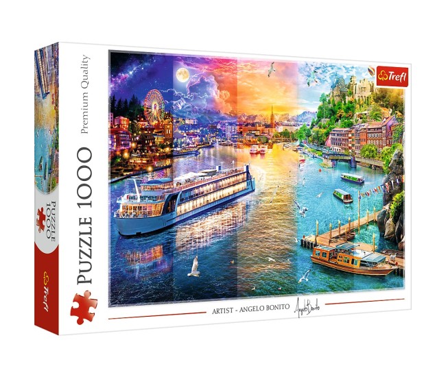 Puzzle trefl 1000 croaziera pe rau