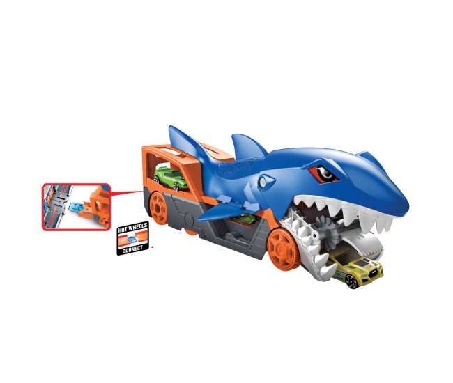 Hot wheels transportator rechin cu masinuta inclusa Hot wheels transportator rechin cu masinuta inclusa
