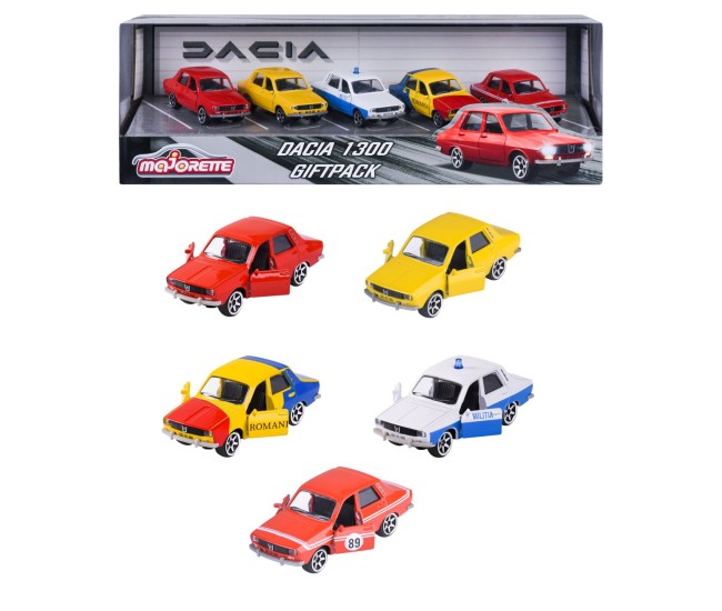 Majorette dacia 1300 set 5 masinute metalice scara 1:64 Majorette dacia 1300 set 5 masinute metalice scara 1:64