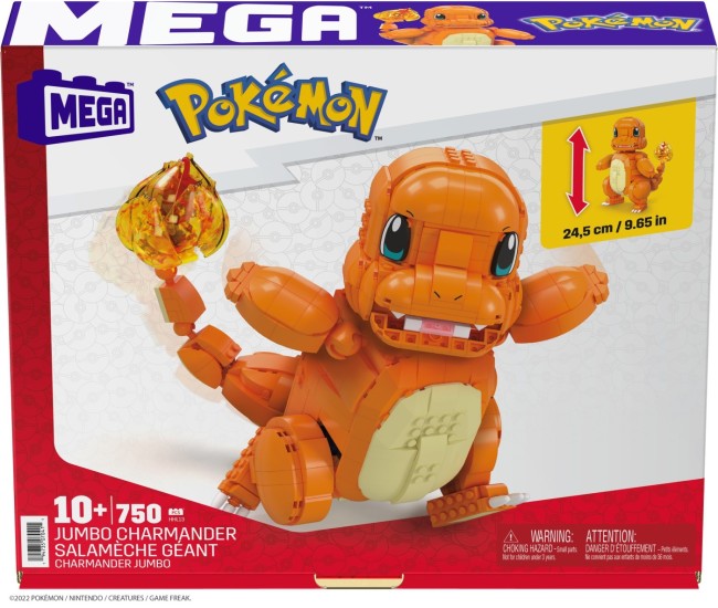 Pokemon mega construx jumbo charmander salameche Pokemon mega construx jumbo charmander salameche
