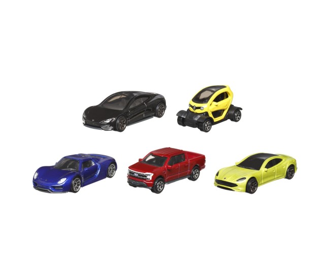 Matchbox set 5 masinute metalice mbx electric drivers scara 1:64 Matchbox set 5 masinute metalice mbx electric drivers scara 1:64
