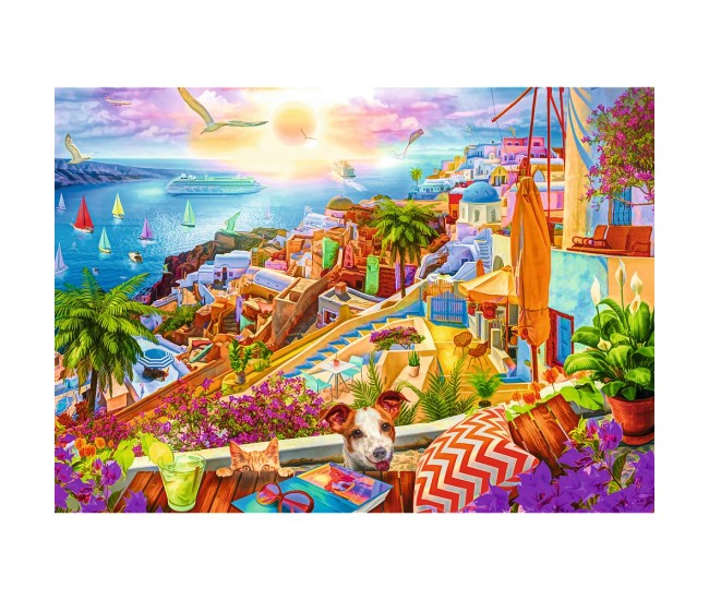 Puzzle 1000 premium plus tea time vizitand santorini Puzzle 1000 premium plus tea time vizitand santorini