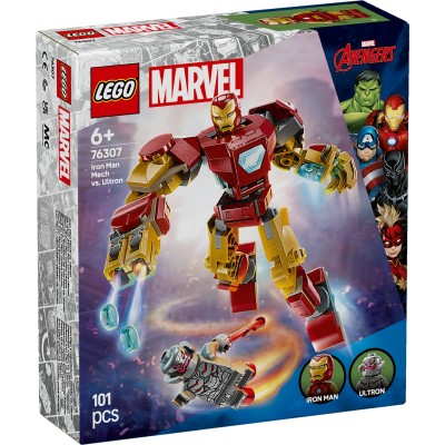 Lego super heroes robotul iron man vs. ultron 76307