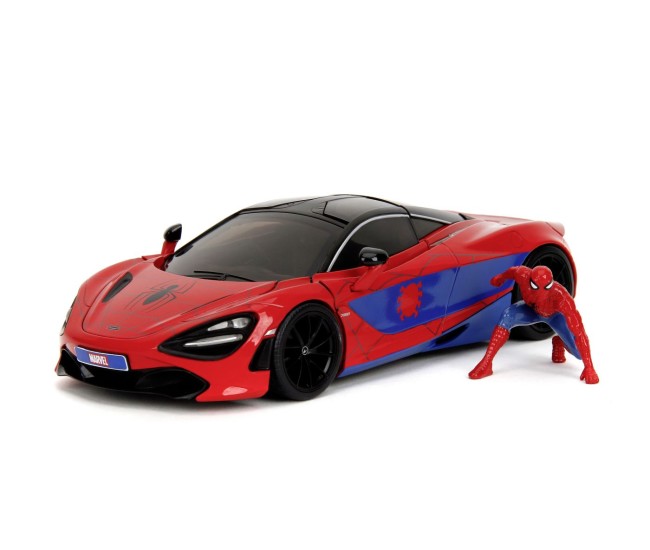 Jada marvel set figurina spider man si masinuta metalica mclaren 720s scara 1 la 24 Jada marvel set figurina spider man si masinuta metalica mclaren 720s scara 1 la 24