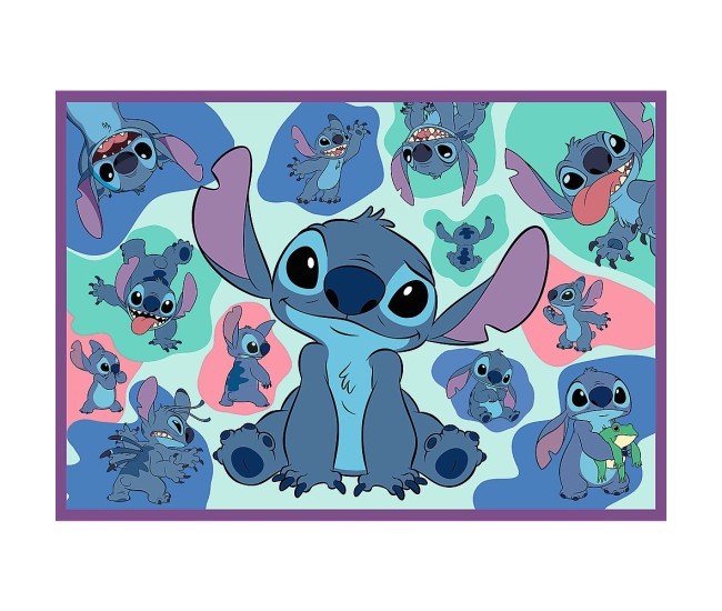 Puzzle trefl 4x250 disney uimitorul stitch