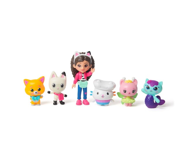 Gabby dollhouse filmul set figurine echipa cat-venture