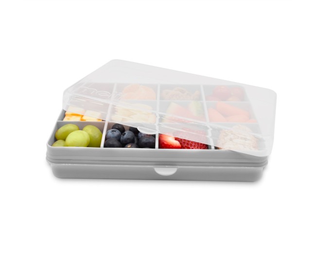 Cutie snack 12 compartimente, melii, grey