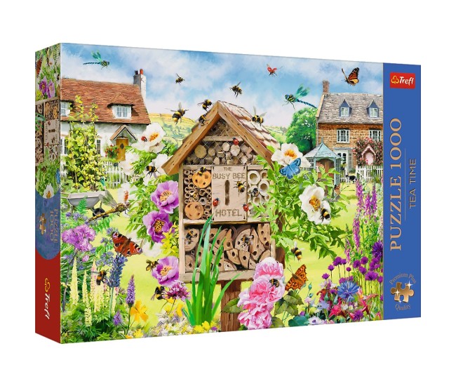 Puzzle trefl 1000 premium plus tea time casa pentru albine Puzzle trefl 1000 premium plus tea time casa pentru albine