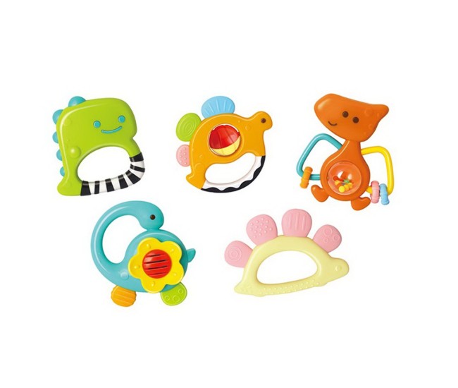 Set 5 zornaitori dinozauri multicolori Set 5 zornaitori dinozauri multicolori