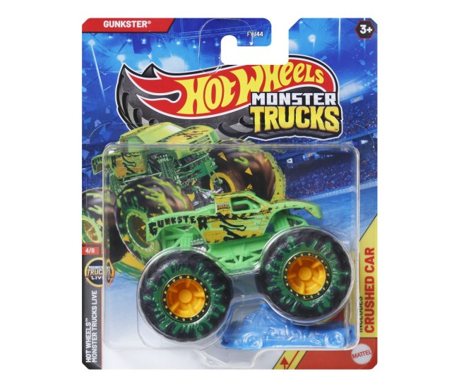 Hot wheels monster truck masinuta gunkster scara 1:64 Hot wheels monster truck masinuta gunkster scara 1:64