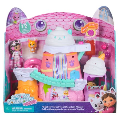 Gabbys dollhouse filmul set de joaca muntele de dulciuri a lui gabby