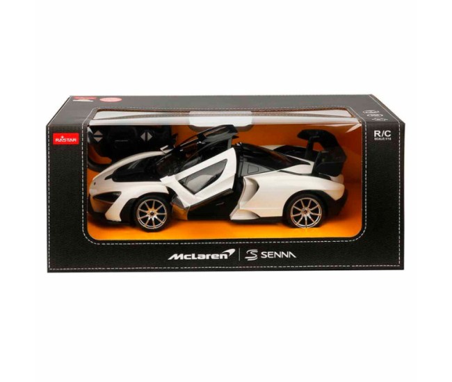 Masina cu telecomanda mclaren senna alb scara 1 la 14 Masina cu telecomanda mclaren senna alb scara 1 la 14