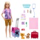 Barbie you can be set papusa cu doua animalute din jungla Barbie you can be set papusa cu doua animalute din jungla