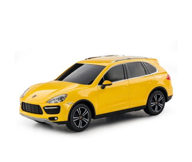 Masina cu telecomanda porsche cayenne turbo galben cu scara 1 la 24 Masina cu telecomanda porsche cayenne turbo galben cu scara 1 la 24