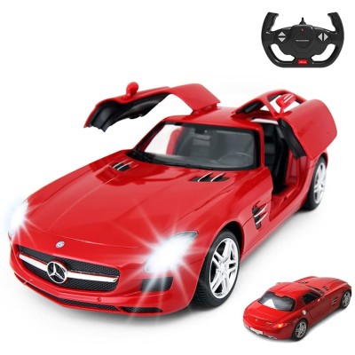 Masina cu telecomanda mercedes-benz sls rosu scara 1 la 14