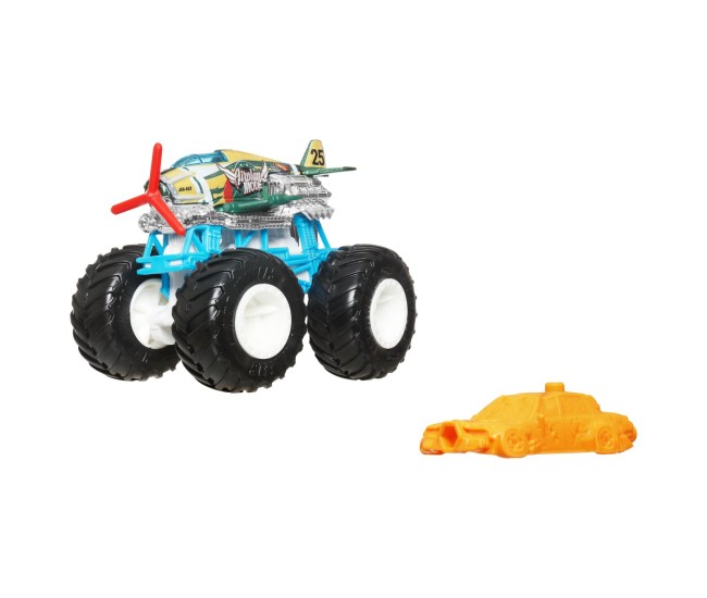 Hot wheels monster truck masinuta airplane mode scara 1:64 Hot wheels monster truck masinuta airplane mode scara 1:64