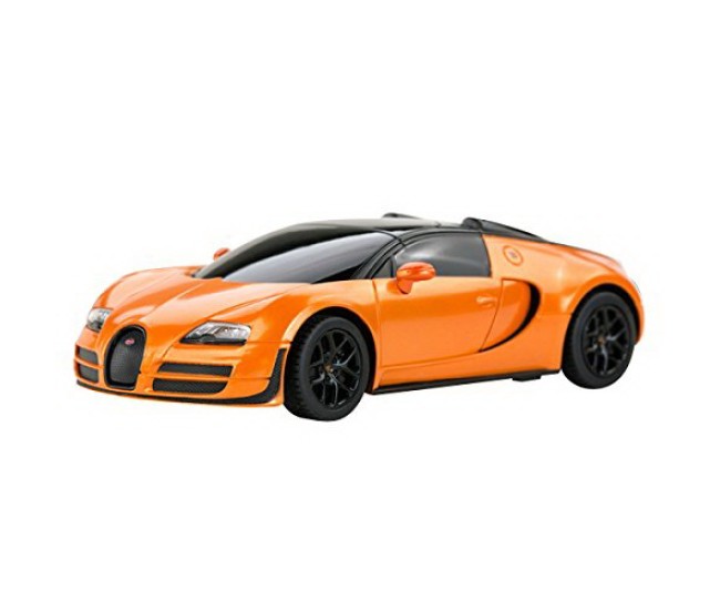 Masina cu telecomanda bugatti grand sport vitesse portocaliu cu scara 1 la 24 Masina cu telecomanda bugatti grand sport vitesse portocaliu cu scara 1 la 24