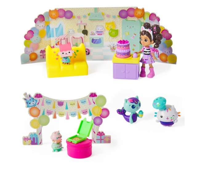 Gabbys dollhouse set figurine pentru ziua de nastere a lui cakey Gabbys dollhouse set figurine pentru ziua de nastere a lui cakey