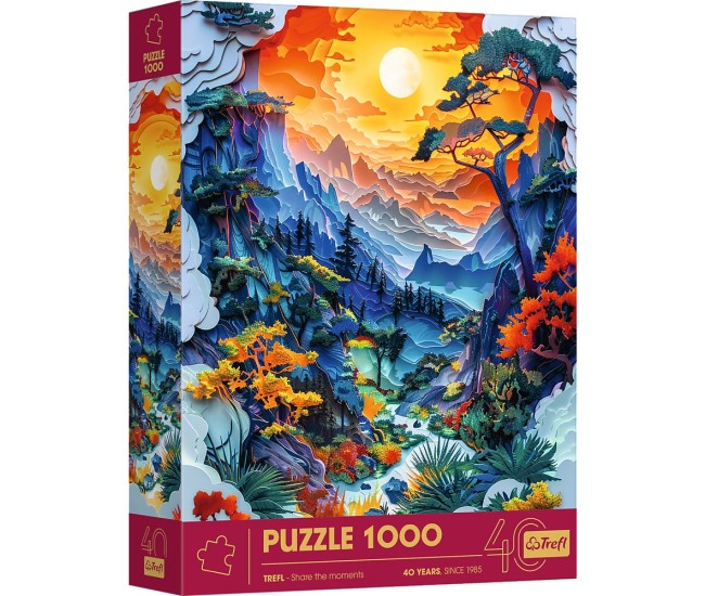 Puzzle trefl 1000 editia aniversara 40 de ani 3d dolina Puzzle trefl 1000 editia aniversara 40 de ani 3d dolina