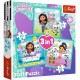 Puzzle trefl 3in1 gabbys dollhouse activitatile lui gabby Puzzle trefl 3in1 gabbys dollhouse activitatile lui gabby