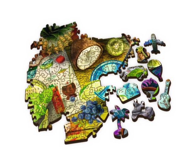 Puzzle trefl din lemn 500+1 piese cocktailurile colorate Puzzle trefl din lemn 500+1 piese cocktailurile colorate