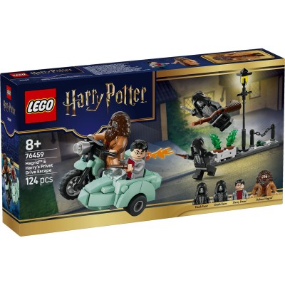 Lego harry potter hagrid si harry in fuga de pe aleea boschetelor 76459