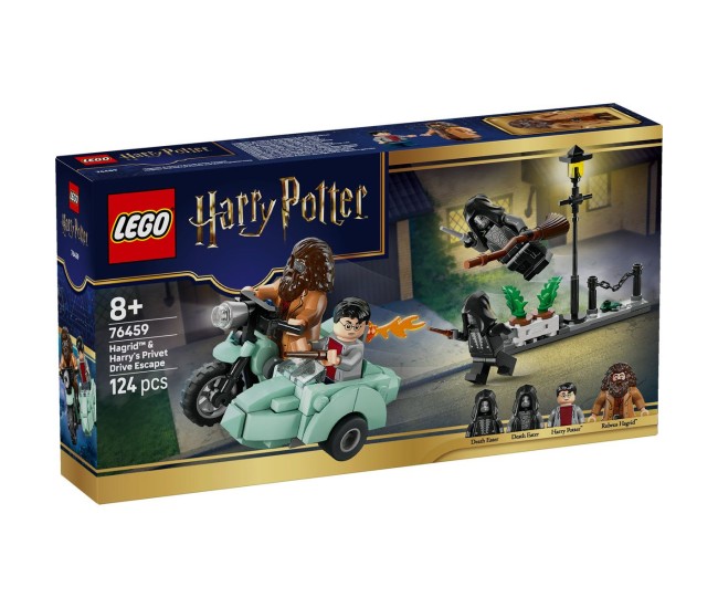 Lego harry potter hagrid si harry in fuga de pe aleea boschetelor 76459