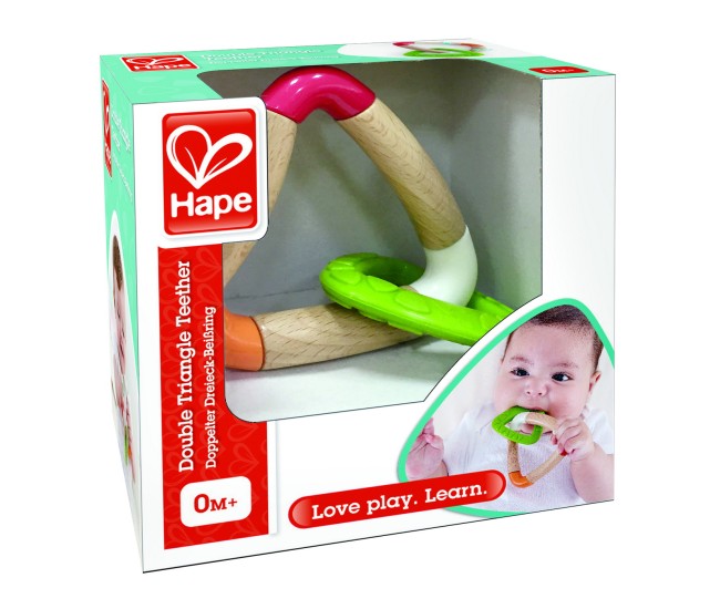 Hape jucarie dentitie triunghi dublu Hape jucarie dentitie triunghi dublu