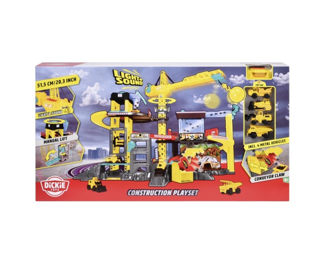 Dickie toys set de constructii cu lumini si sunete Dickie toys set de constructii cu lumini si sunete