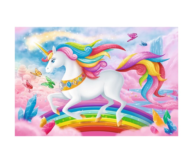 Puzzle trefl 100 lumea de cristal a unicornilor Puzzle trefl 100 lumea de cristal a unicornilor