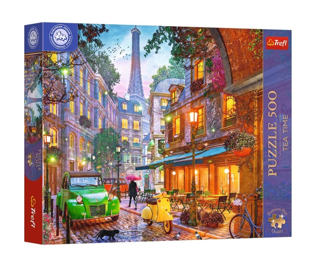 Puzzle trefl 500 premium plus tea time campionatul european cafenea din paris Puzzle trefl 500 premium plus tea time campionatul european cafenea din paris