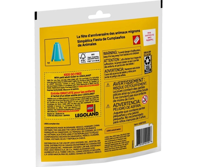 Lego creator petrecere de zi de nastere cu animalute 30715 Lego creator petrecere de zi de nastere cu animalute 30715