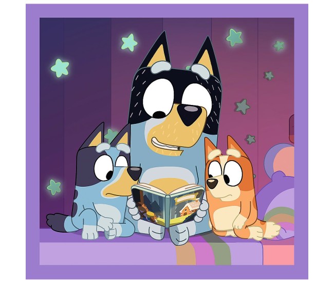 Puzzle trefl 3in1 bluey faceti cunostinta cu bluey Puzzle trefl 3in1 bluey faceti cunostinta cu bluey