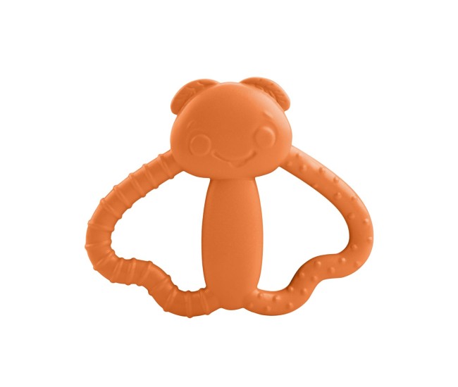Jucarie dentitie pentru bebelusi gandacelul portocaliu Jucarie dentitie pentru bebelusi gandacelul portocaliu