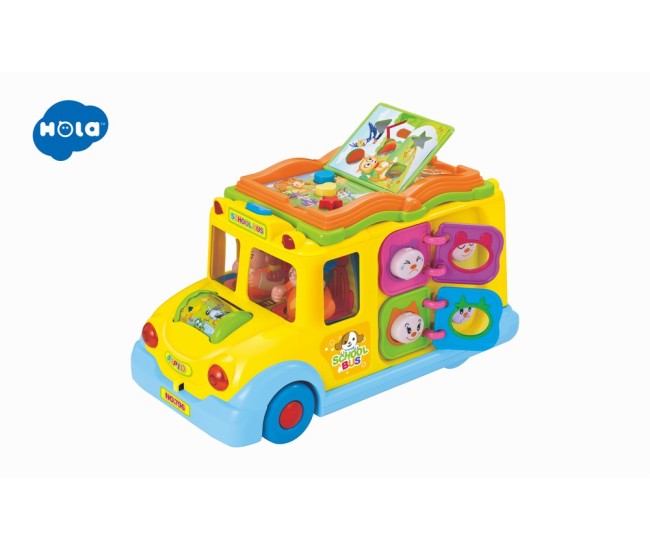 Autobuzul scolar cu sunete si lumini Autobuzul scolar cu sunete si lumini
