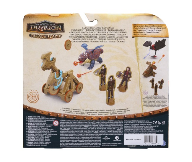 Cum sa iti dresezi dragonul incercarea flacarii set de joaca catapulta explozie si dragonul gronckle