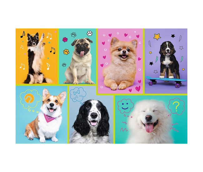 Puzzle trefl 100 in lumea cateilor Puzzle trefl 100 in lumea cateilor