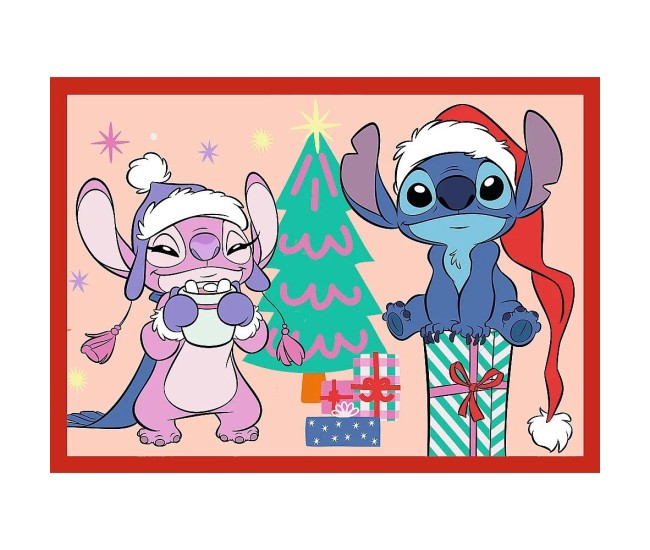 Puzzle trefl 4in1 disney lilo si stitch de craciun Puzzle trefl 4in1 disney lilo si stitch de craciun