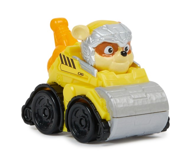 Patrula catelusilor pup squad racers vehicul metalic rubble scara 1:55 Patrula catelusilor pup squad racers vehicul metalic rubble scara 1:55