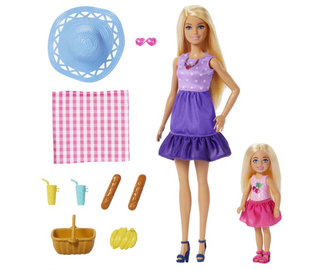 Barbie family and friends set papusa barbie si papusa chelsea