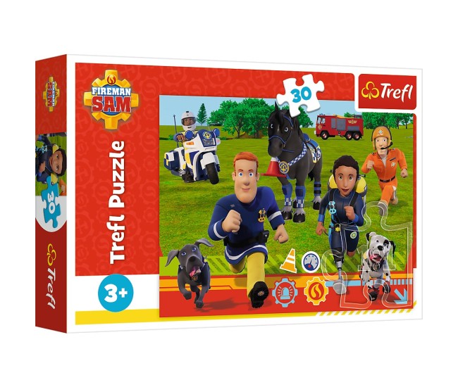 Puzzle trefl 30 pompierul sam gata de salvare Puzzle trefl 30 pompierul sam gata de salvare