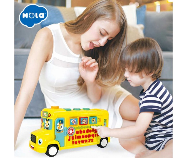 Autobuz scolar educativ cu sunete si lumini Autobuz scolar educativ cu sunete si lumini