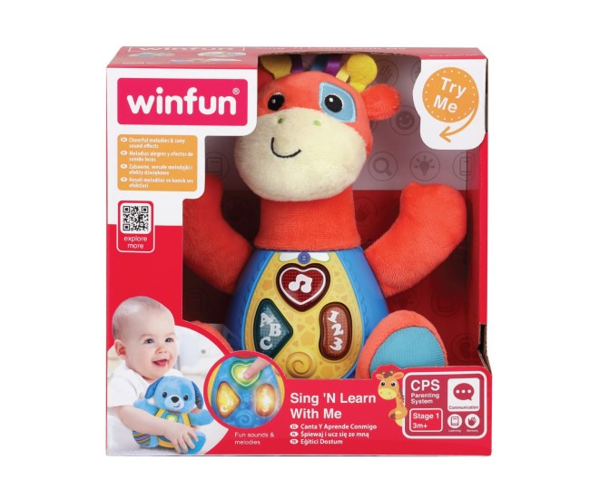 Winfun canta si invata cu girafa patch Winfun canta si invata cu girafa patch