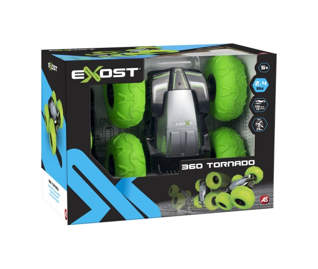 Masina cu telecomanda exost 360 tornado verde Masina cu telecomanda exost 360 tornado verde