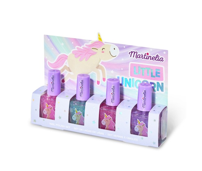 Martinelia little unicorn set 4 lacuri de unghii Martinelia little unicorn set 4 lacuri de unghii
