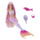 Barbie color change papusa sirena cu par roz Barbie color change papusa sirena cu par roz