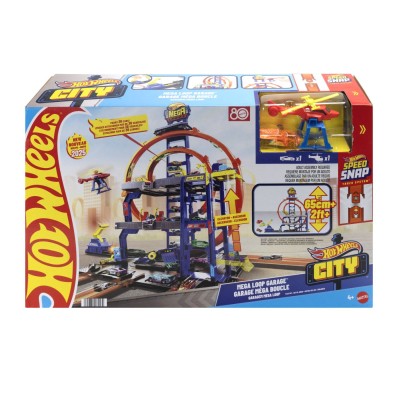 Hot wheels city set mega garajul