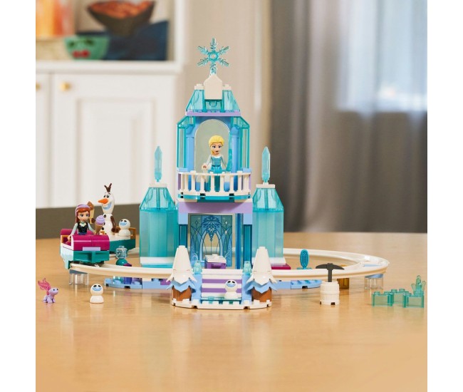 Lego disney frozen aventura cu sania pe sine la castelul de gheata  al elsei 43281